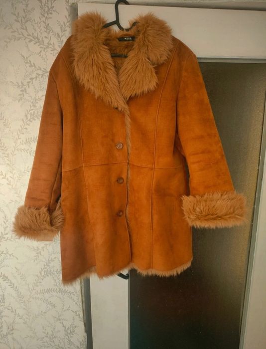 Sztuczny kożuch w stylu vintage