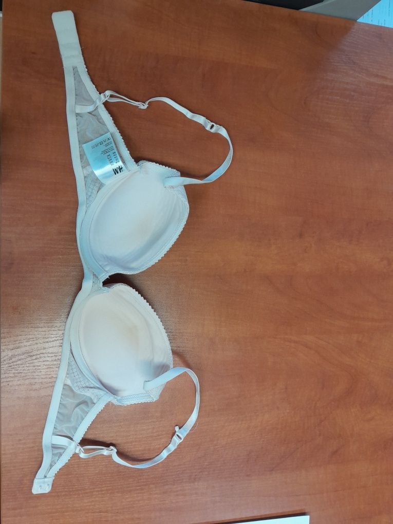 Koronkowy biustonosz push-up H&M