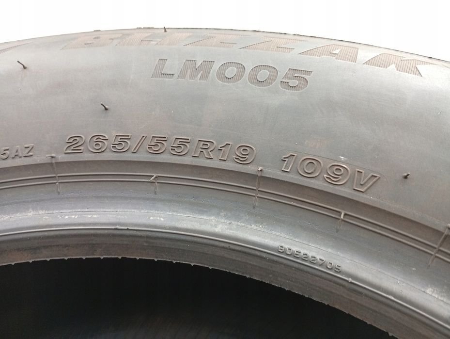 Piękne opony zimowe 265/55R19 BRIDGESTONE 4x7-7,5mm 2024r (A32)