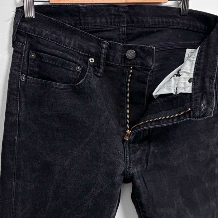 Levis meskie jeansy W33 super slim czarne washed vintage Y2K fit