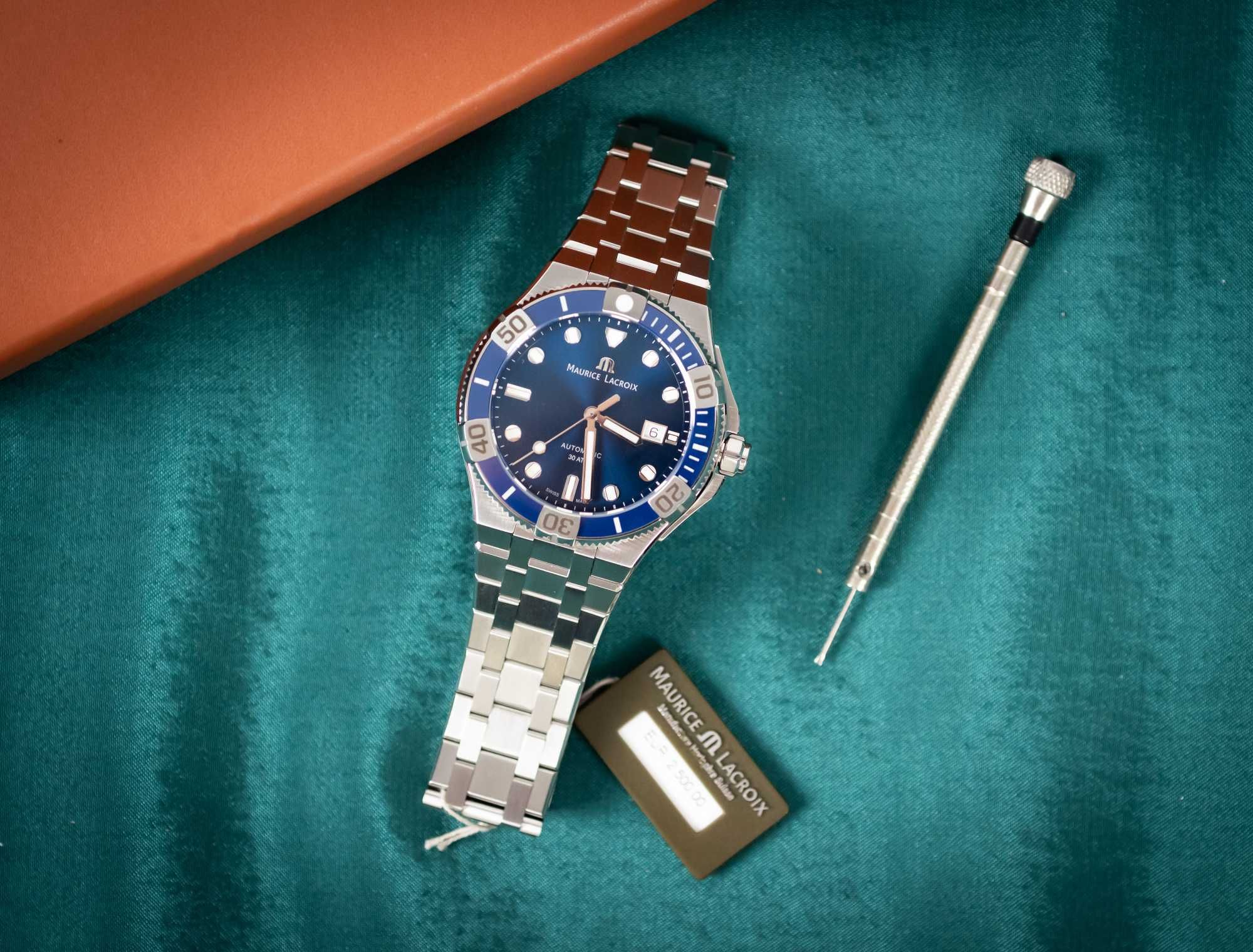 Maurice Lacroix Aikon Venturer 43mm AI6058 - SS002 - 430-2 Niebieski