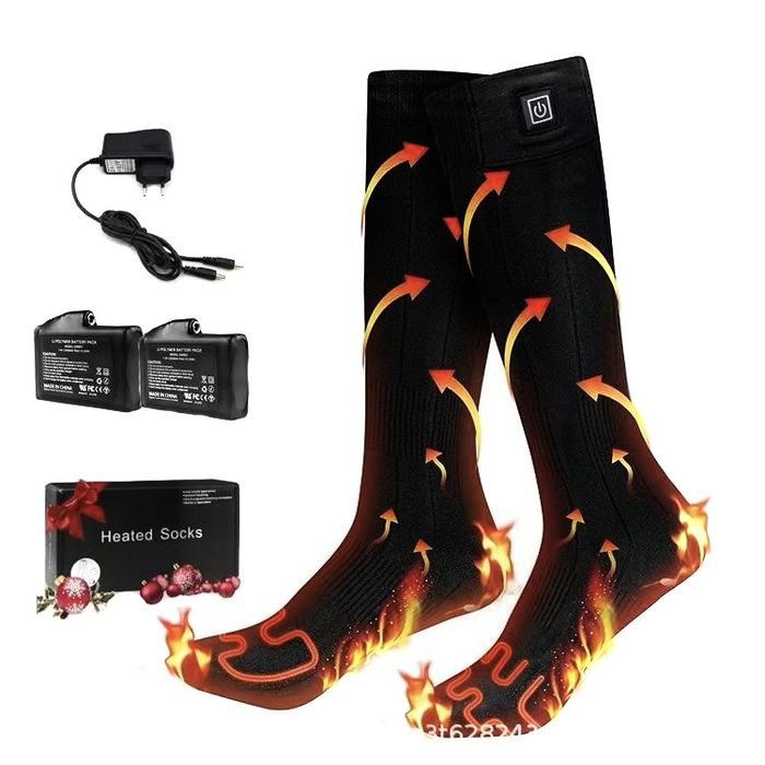 Шкарпетки термо з підігрівом 7,4v3200mAh повербанк