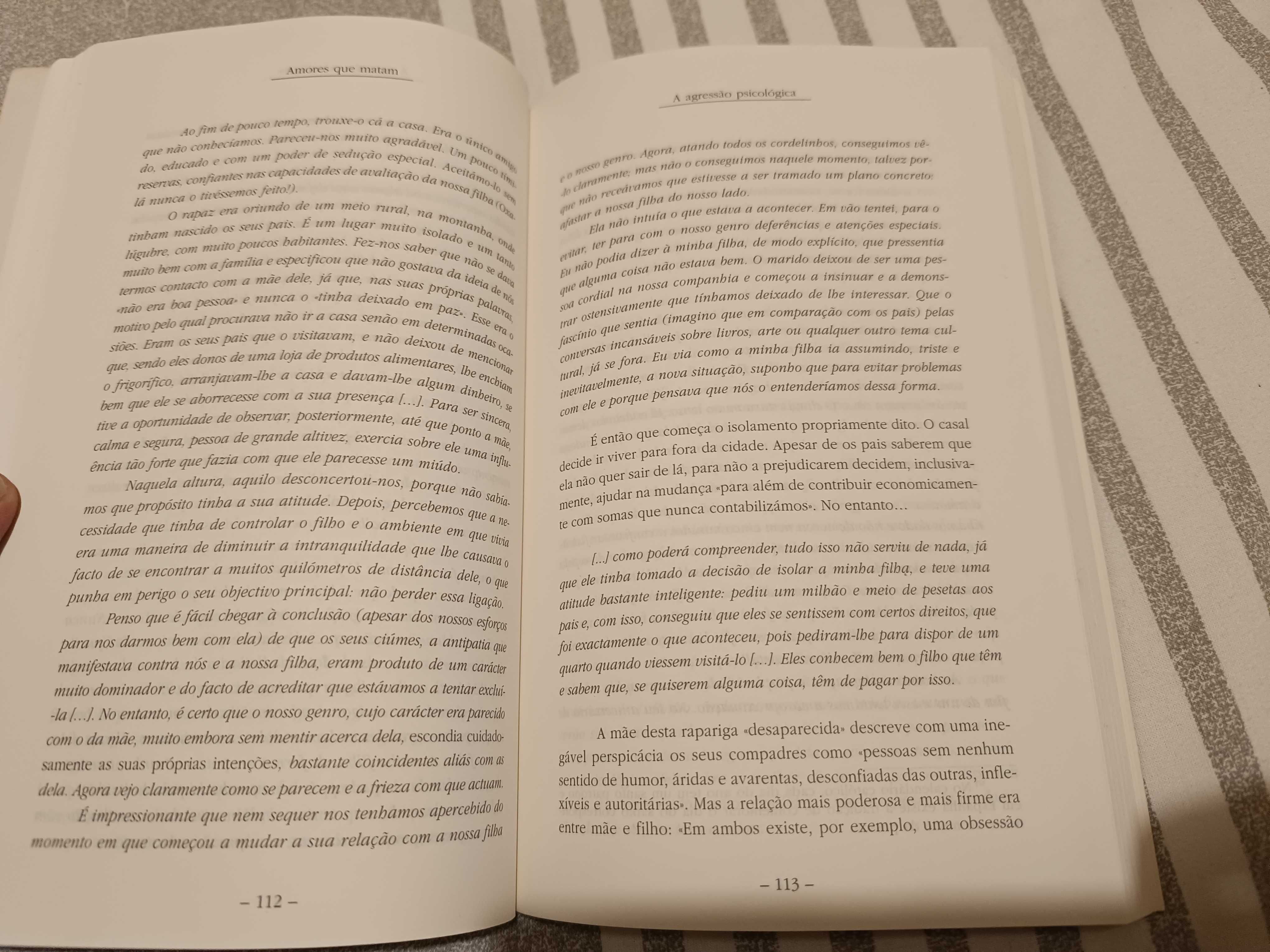 Livro "Amores Que Matam: Assédio E Violência Contra As Mulheres"