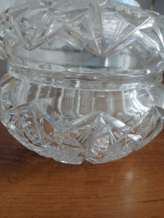 Stara bombonierka kryształowa