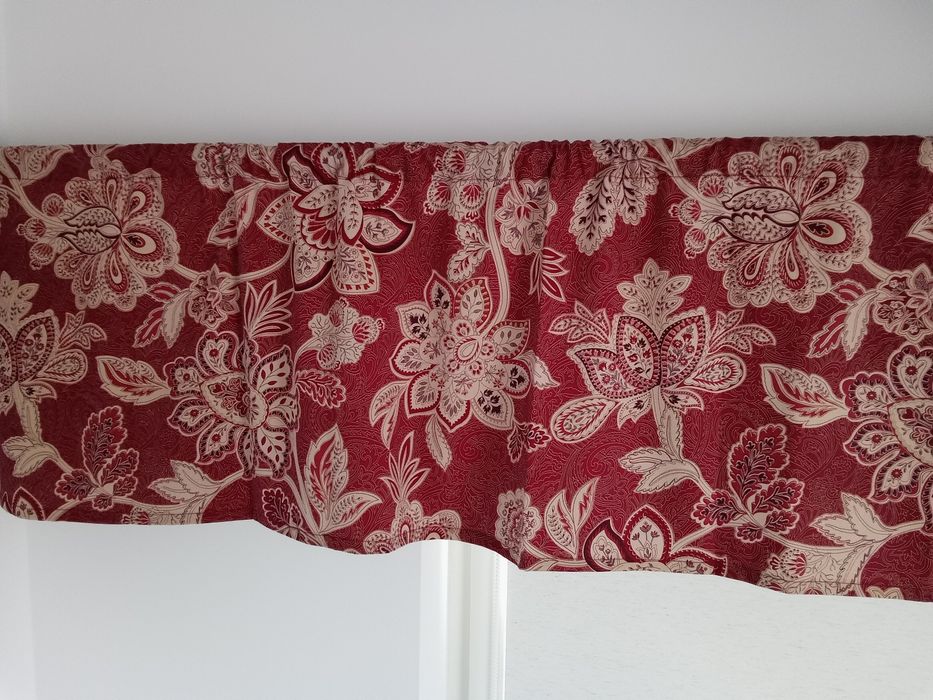 2x zasłona panel 3x lambrekin paisley boho hippie