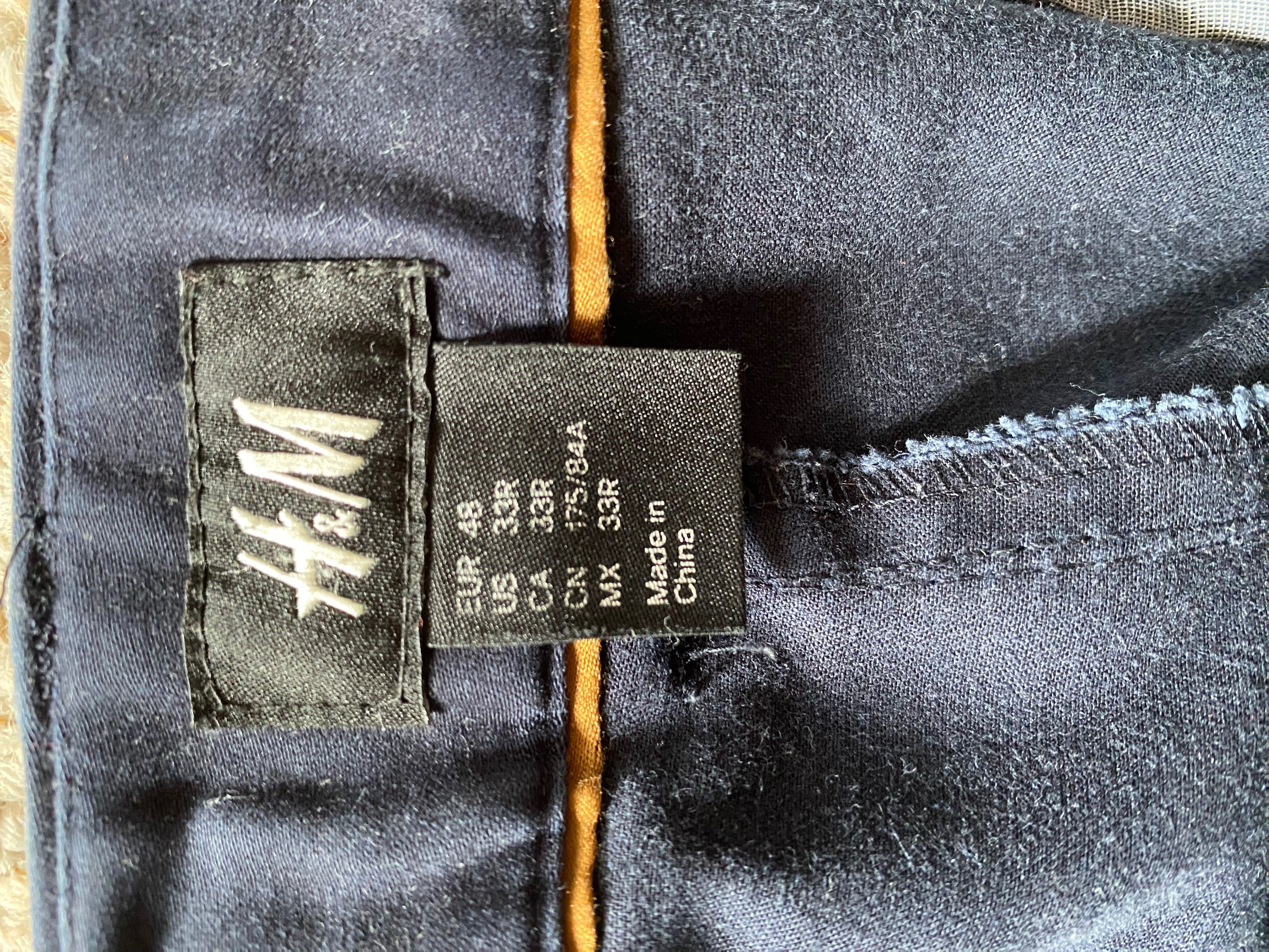 Spodnie H&M męskie hm 48 33R 175/84A