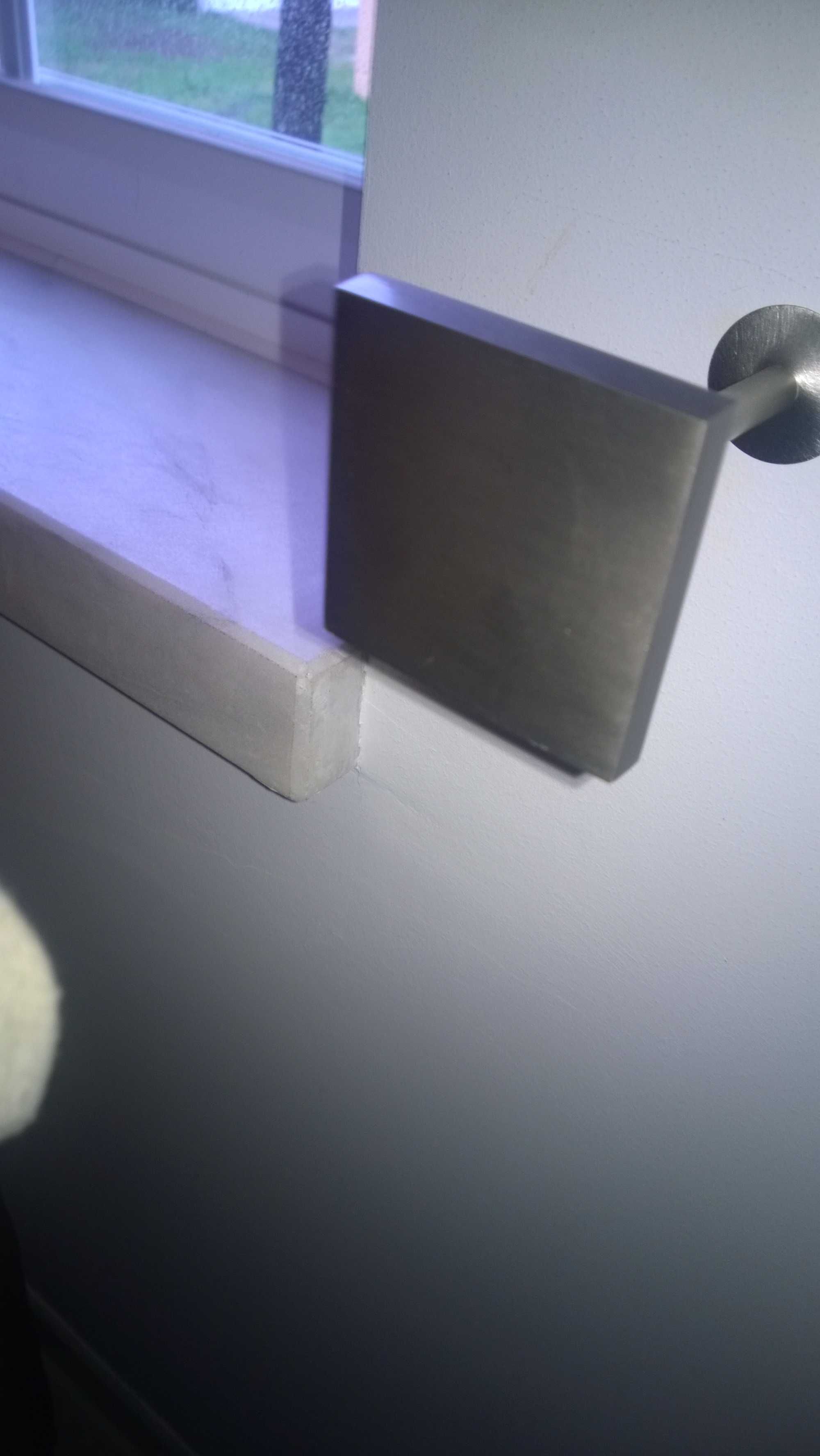 Conjunto 2 suportes para prender cortinados em inox, novos