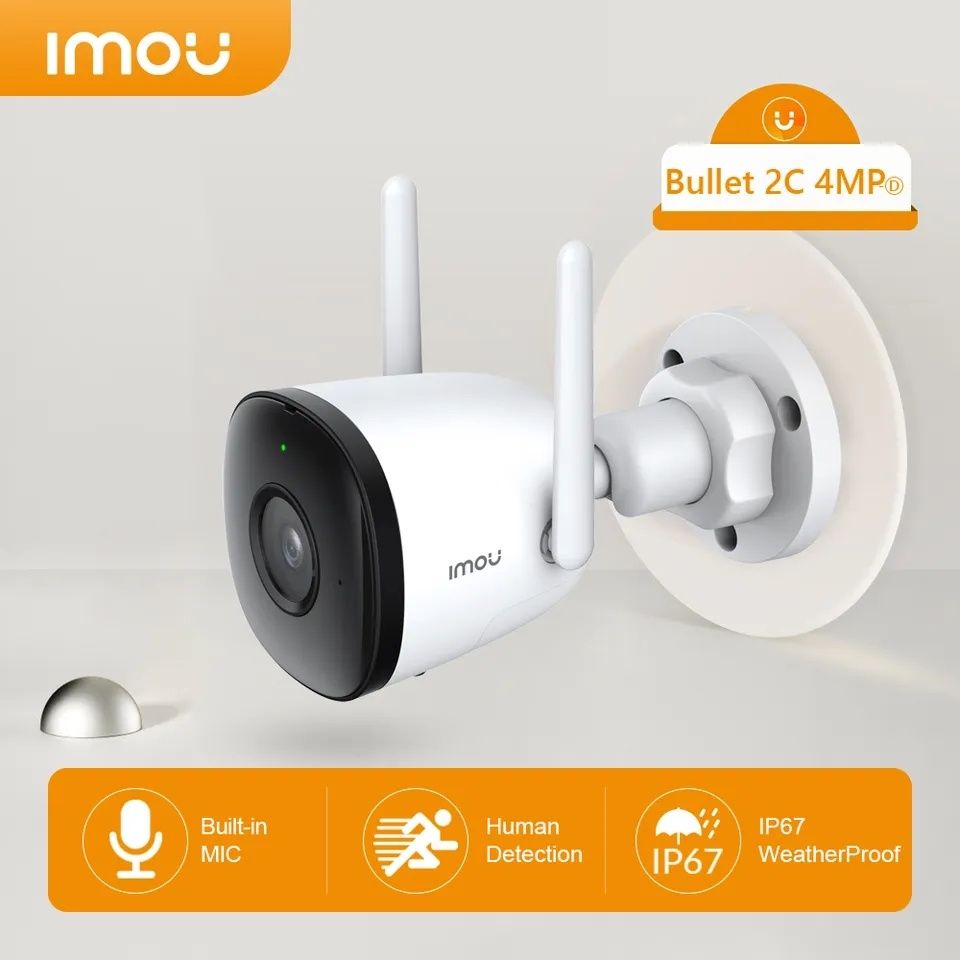 Вулична Wi-Fi  IP Камера IMOU Bullet 4 MP. Камера відеонагляду.