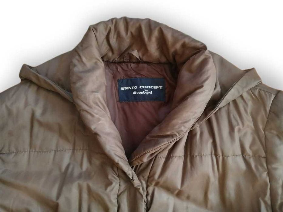 Płaszcz damski pikowany z kapturem