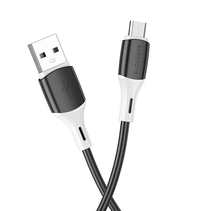 Borofone Kabel Bx79 - Usb Na Micro Usb - 2,4A 1 Metr Czarny