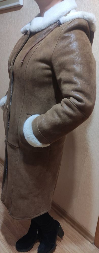 Дублянка, пальто, хутро, дубленка мех