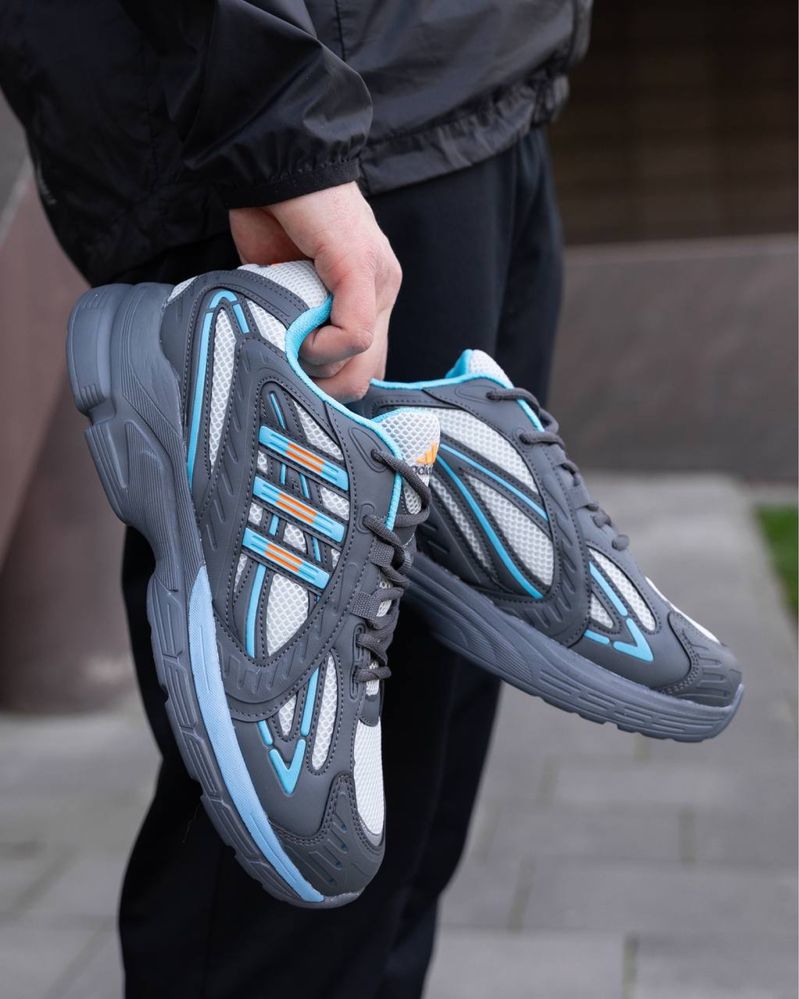 Чоловічі кросівки адідас респонс Adidas Responce Grey Blue [40-44]