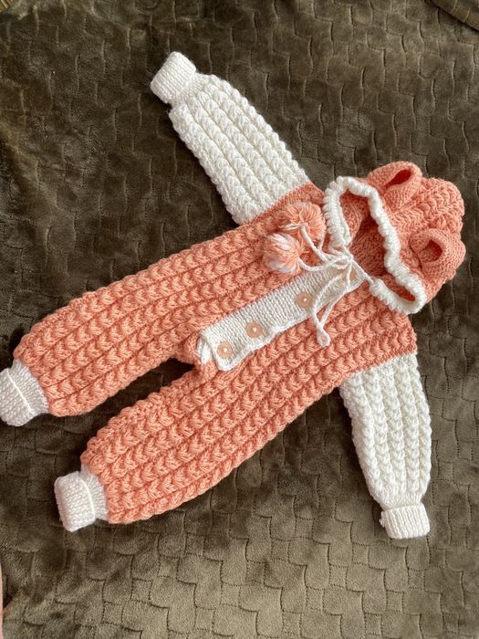 Вязаный комбинезон деми, в’язаний комбінезон, для девочки