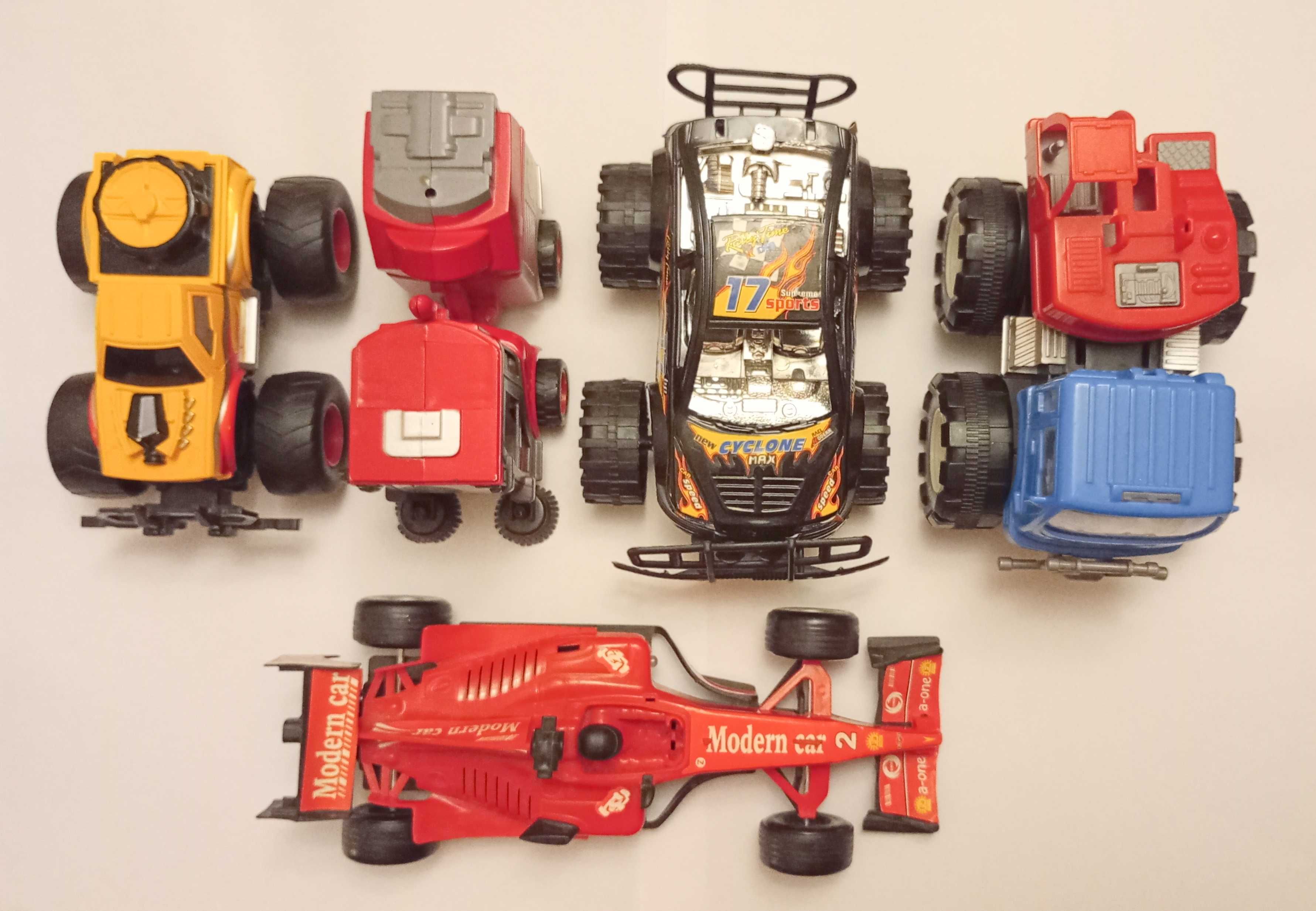 zabawki dla dzieci auta samochody bolid monster track 5 sztuk