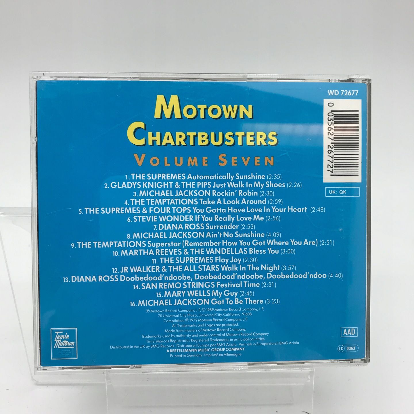 Cd - Various - Motown Chartbusters Volume 7 Składanka 1989