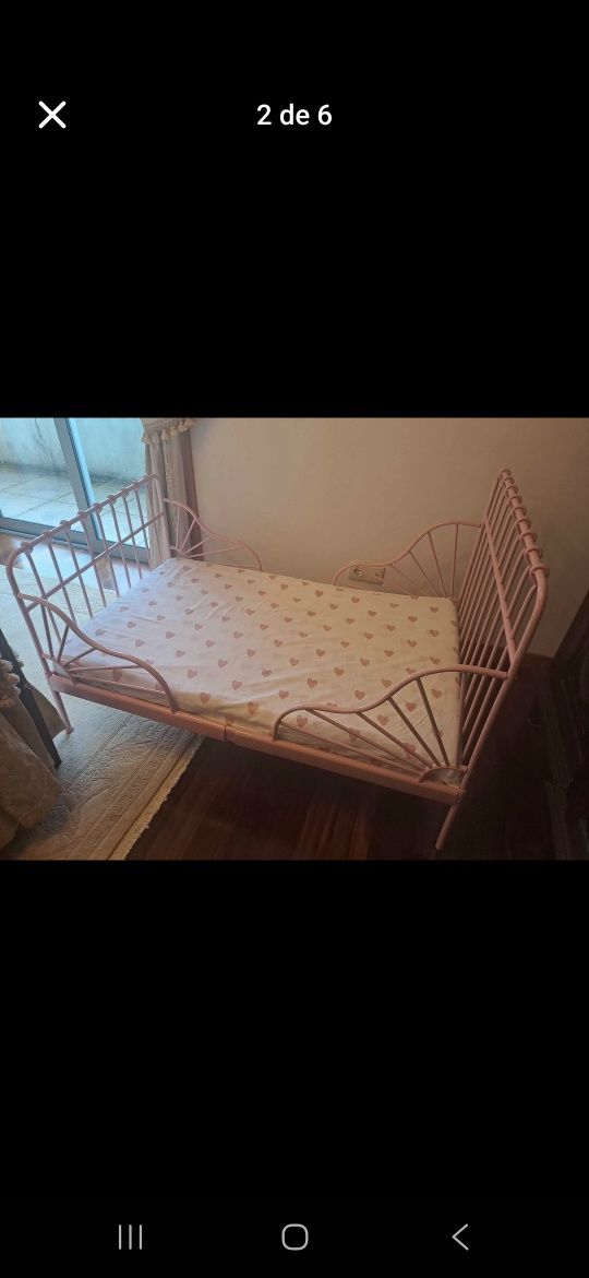 Cama criança rosa