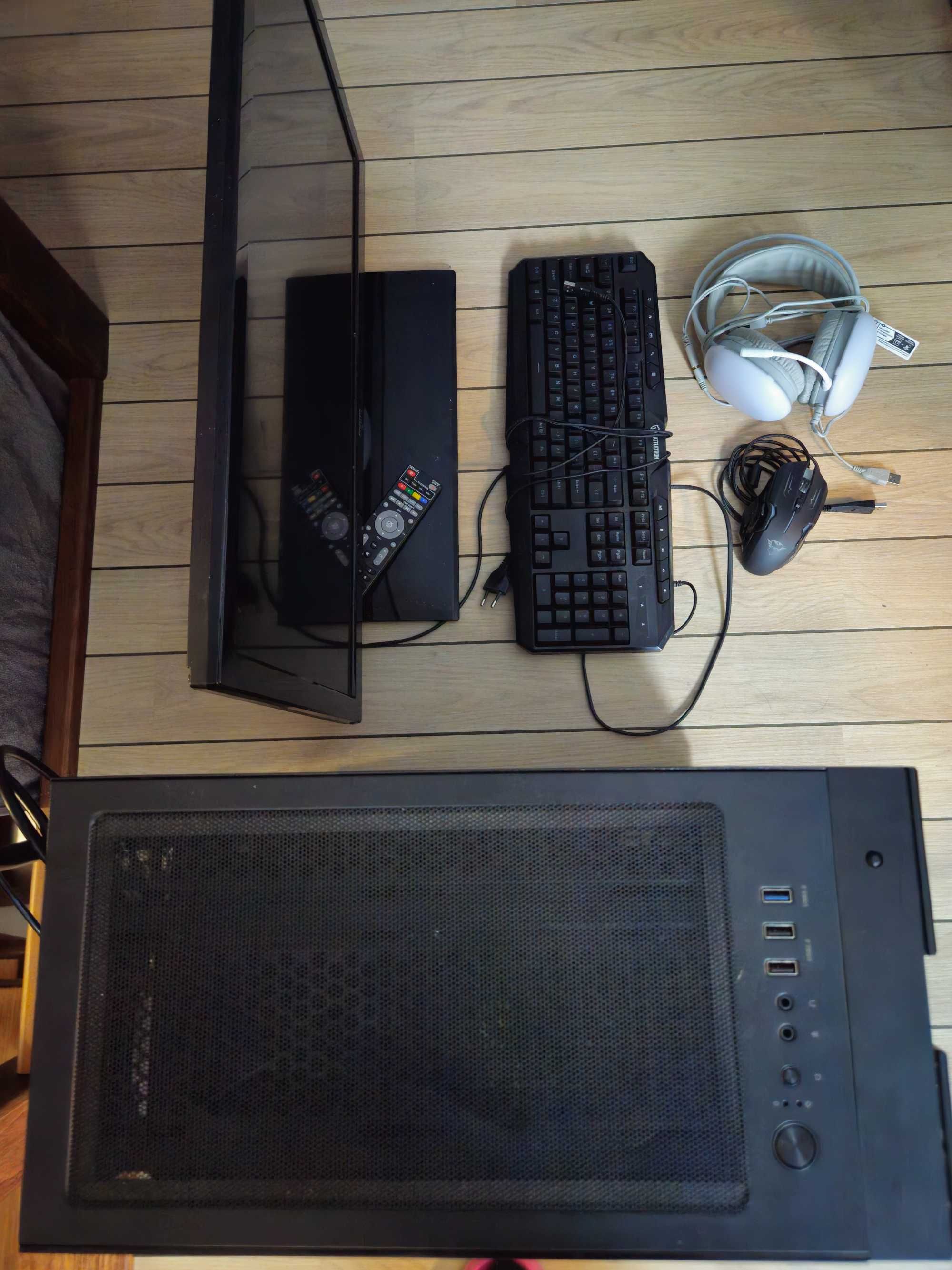Komputer MSI Win10 GEFORCE GTX AMD Ryzen 7 Monitor Philips  DLA GRACZY