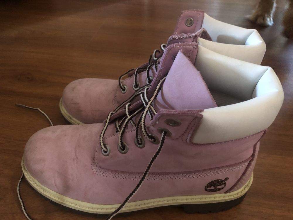 Botas Timberland cor-de-rosa