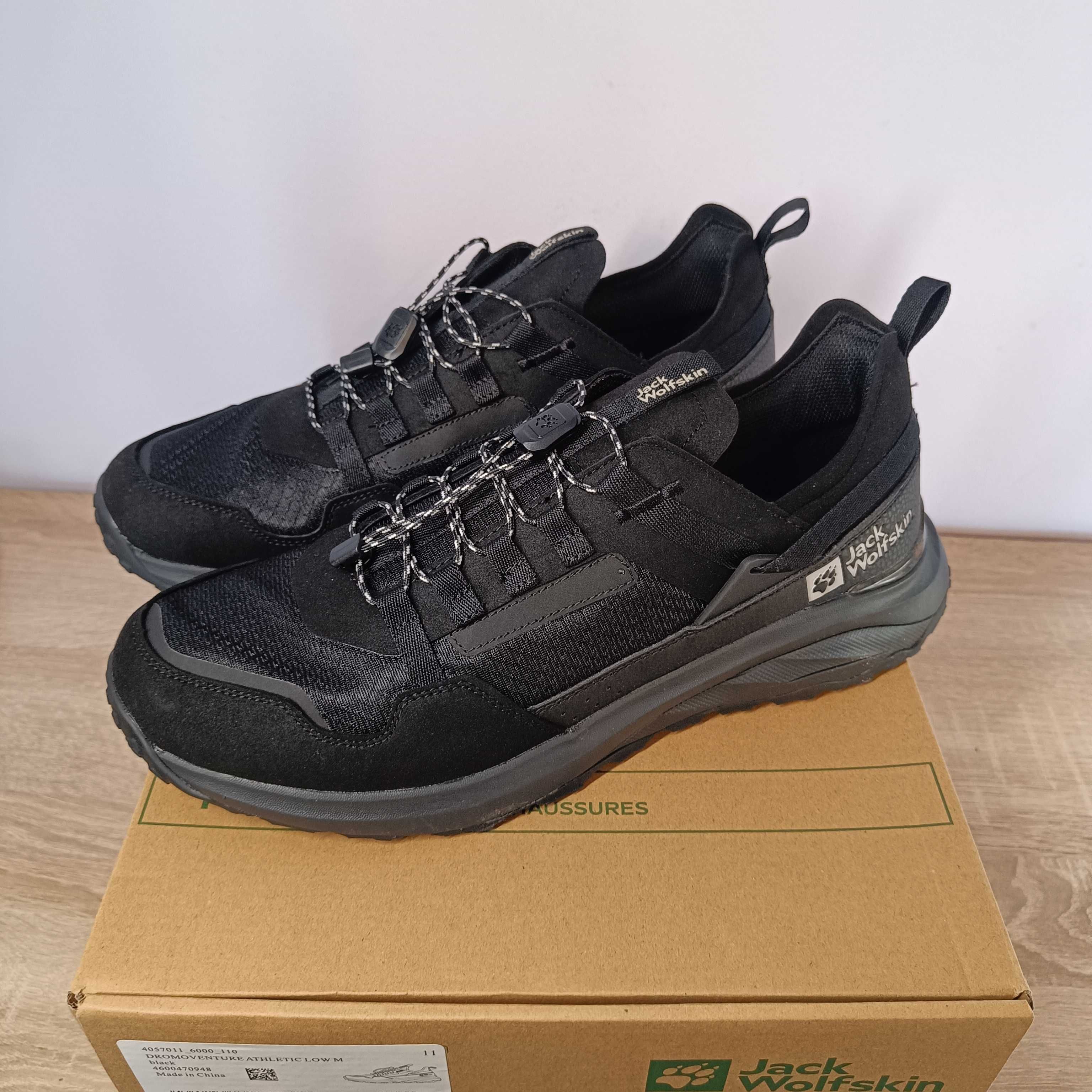 Męske Buty Jack Wolfskin Dromoventure Athletic Low M- Black r.45,5