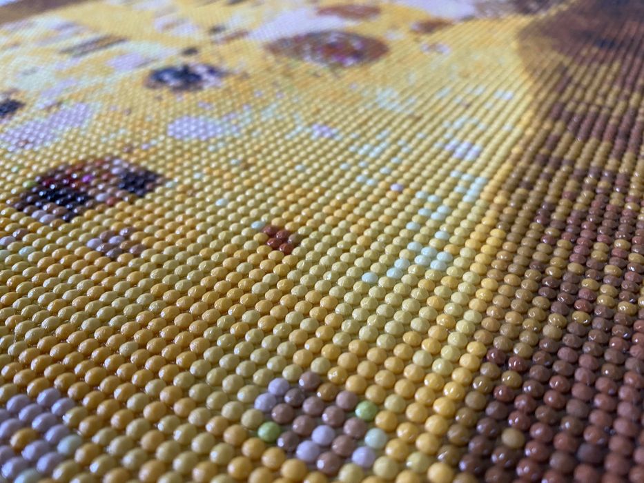 алмазна мозаїка вже готова робота склеєна Густав Клімт поцілунок