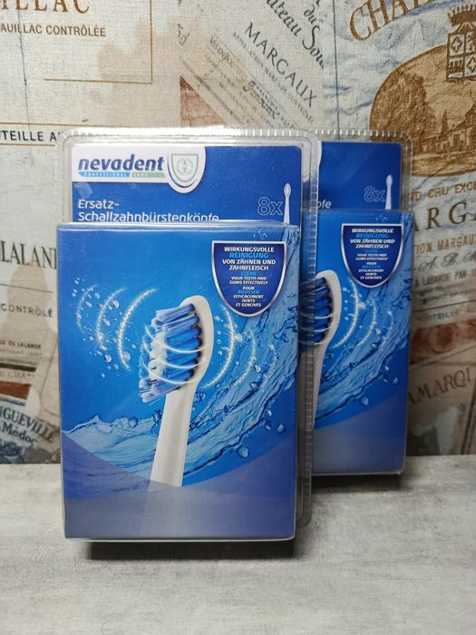 Набір запасних насадок для ультразвукової зубної щітки NEVADENT NZKS 6