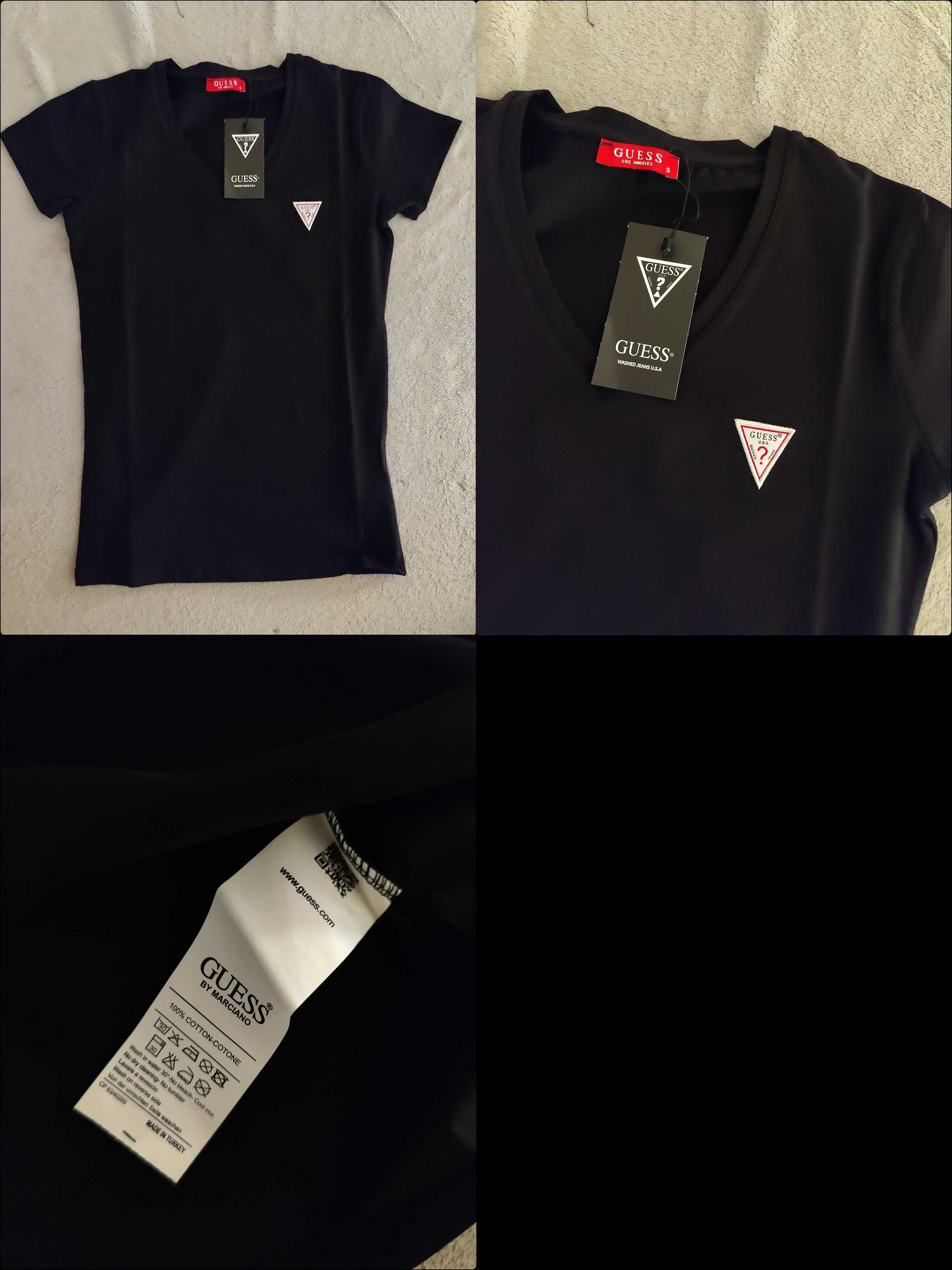 Koszulka Shirt koszulki Ralph Karl Guess damskie w serek Premium