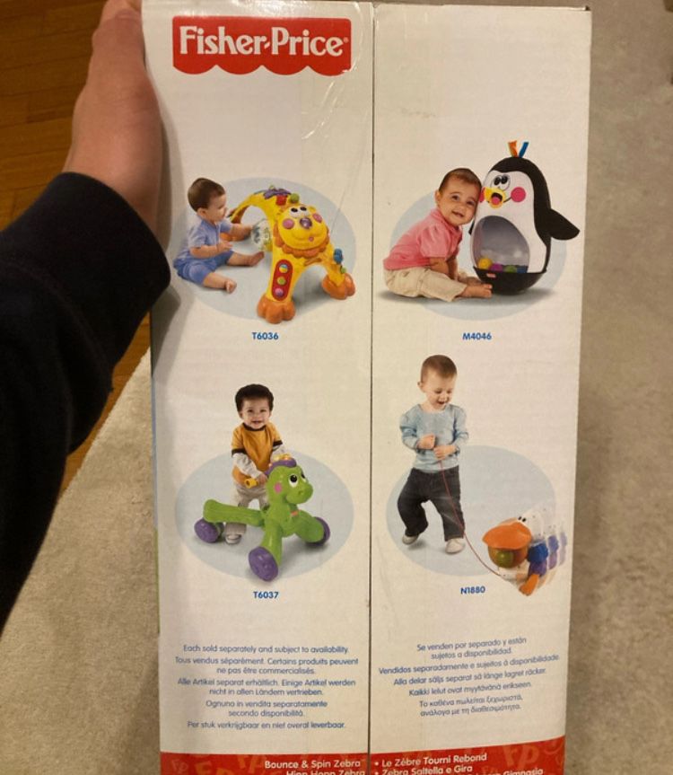 Fisher-Price Bounce & Spin Zebra