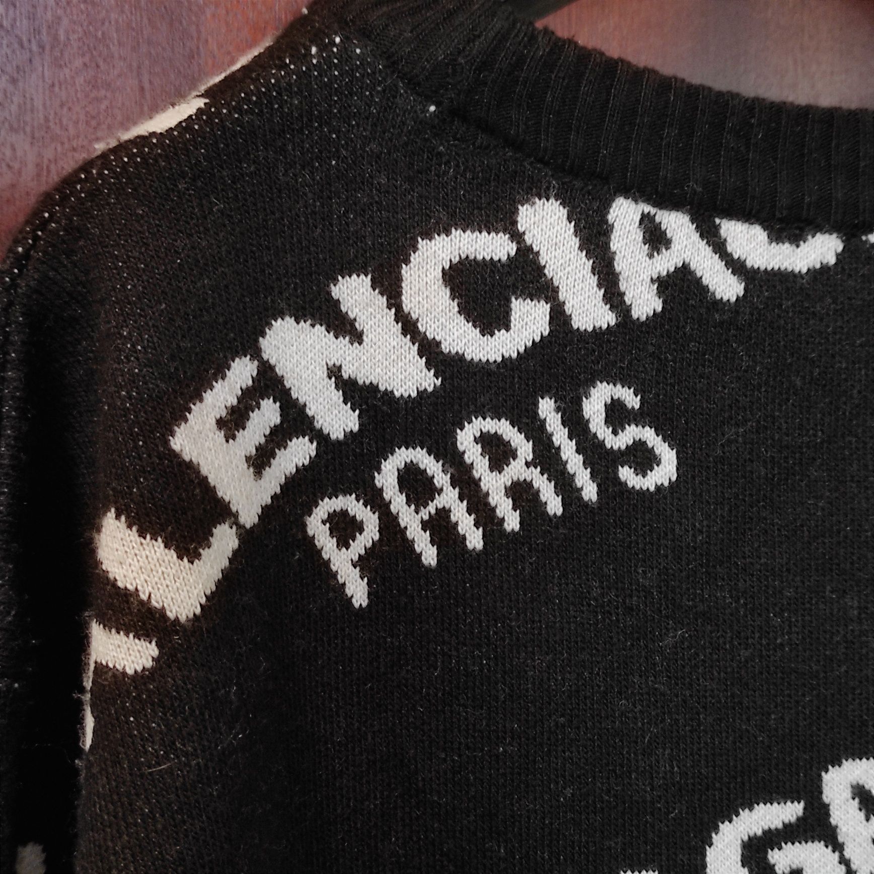 Sweter Balenciaga długi czarny rozmiar S