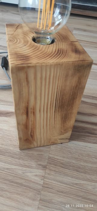 lampka drewniana led jodlowa