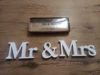 Napis Mr & Mrs ślub