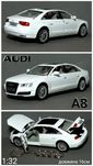 Модель авто колекційна масштабна AUDI A8 А7 А6 А4 Q8 Q7 Q5 RS6 RS7