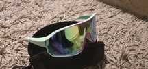 Okulary LOGO GIANT rowerowe MTB, Szosa NOWE zestaw green
