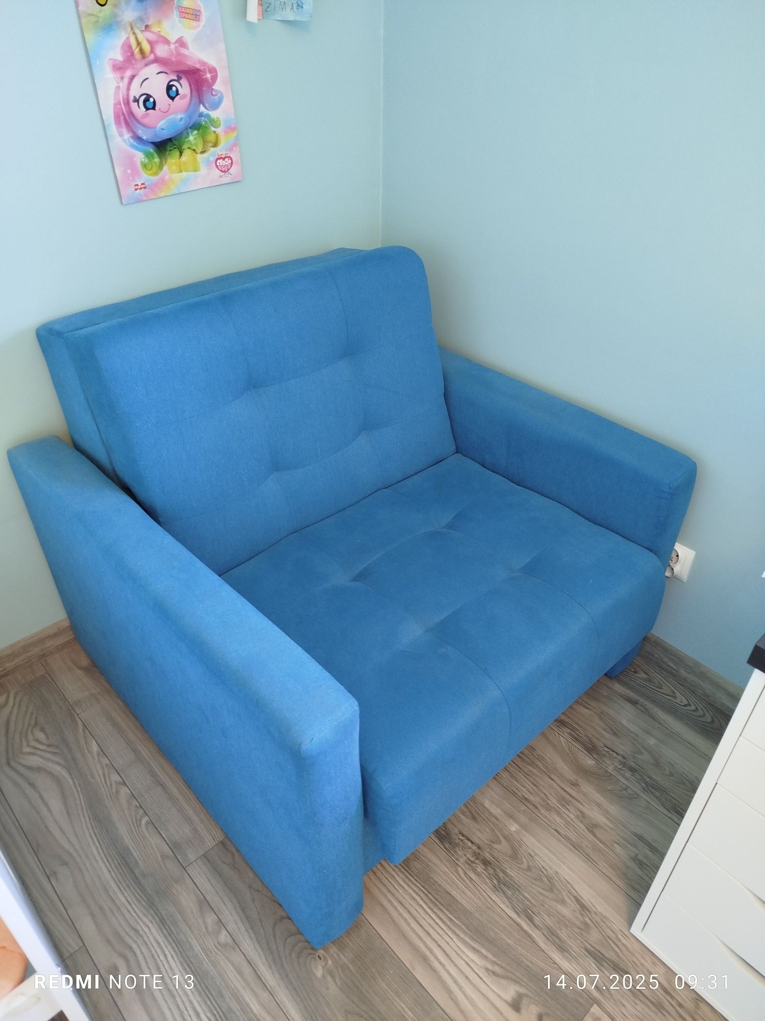Sofa jednoosobowa rozkładana