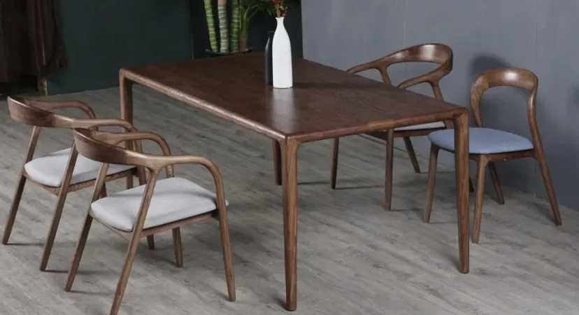 Stół dębowy loft, nowoczesny lite drewno dębowy, drewniany