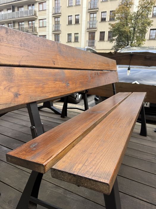 Meble ogródek piwny ławki i stoły ogrodnicze