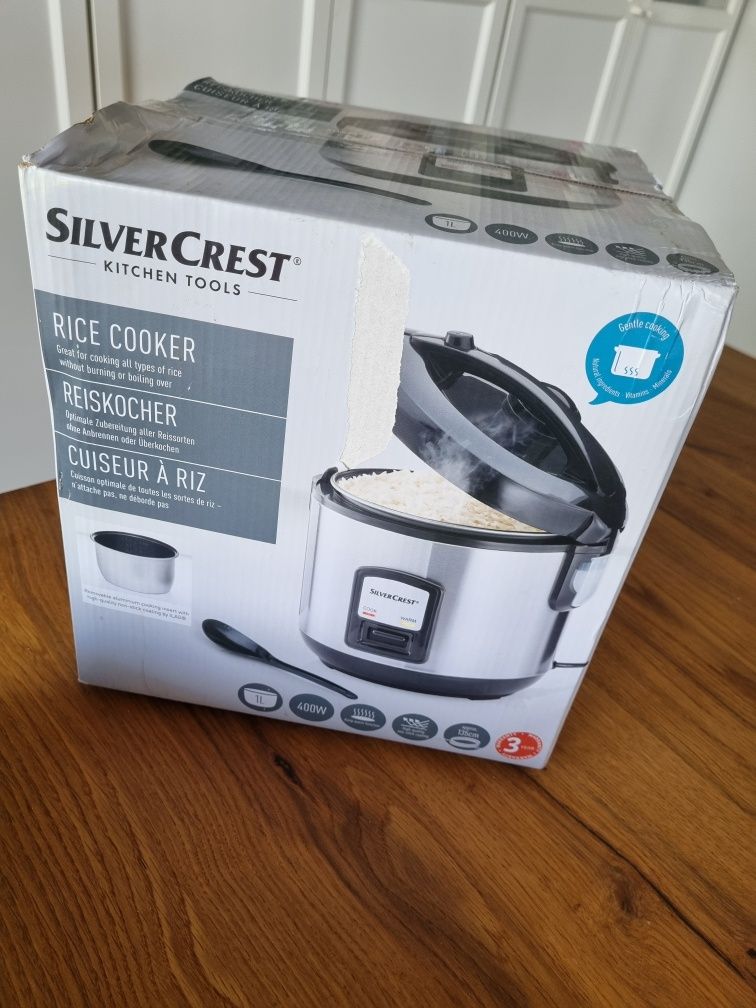 Nowy silvercrest ricecooker parowar do gotowania ryżu, warzyw i ryb