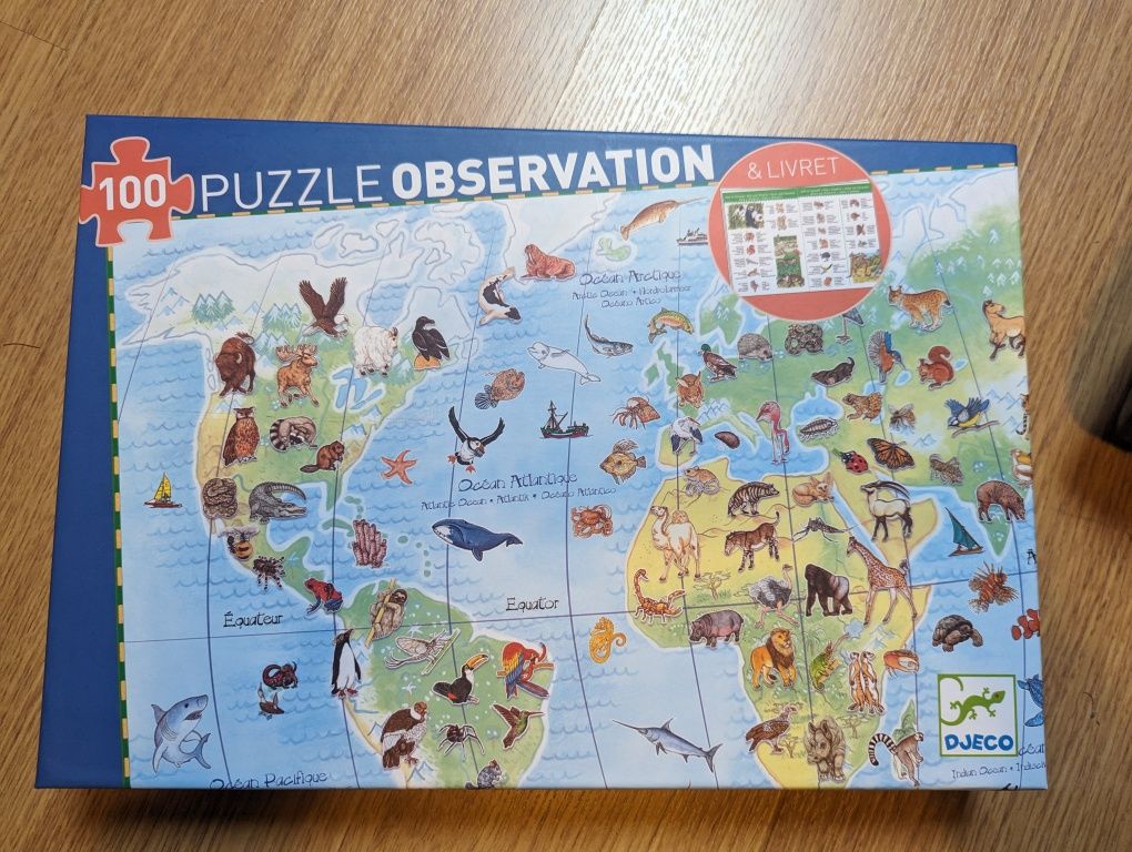 Puzzle animais 100 peças