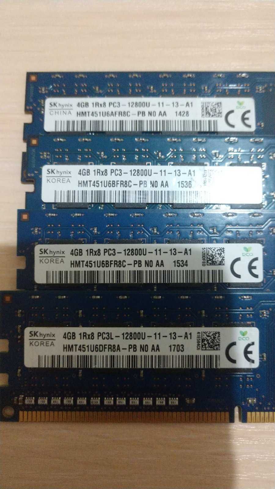 память ddr3L 4гб hunix samsung 12800s\ 1333 1600\ 1333мгц 1.35\1.5v