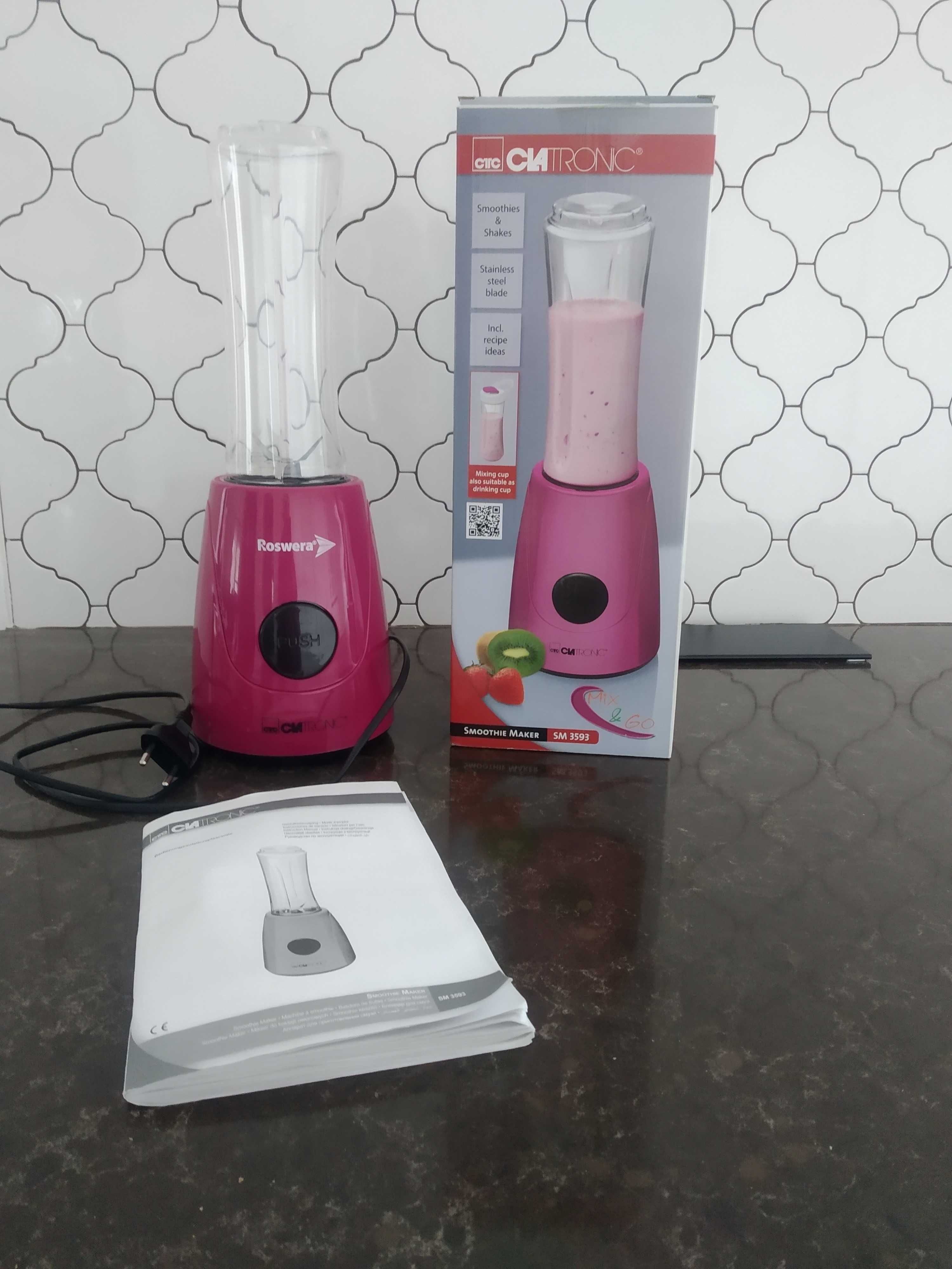Nowy Mikser blender snoothie kielichowy Clatronic