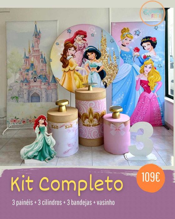 Aluguel de kit pegue e monte para festas