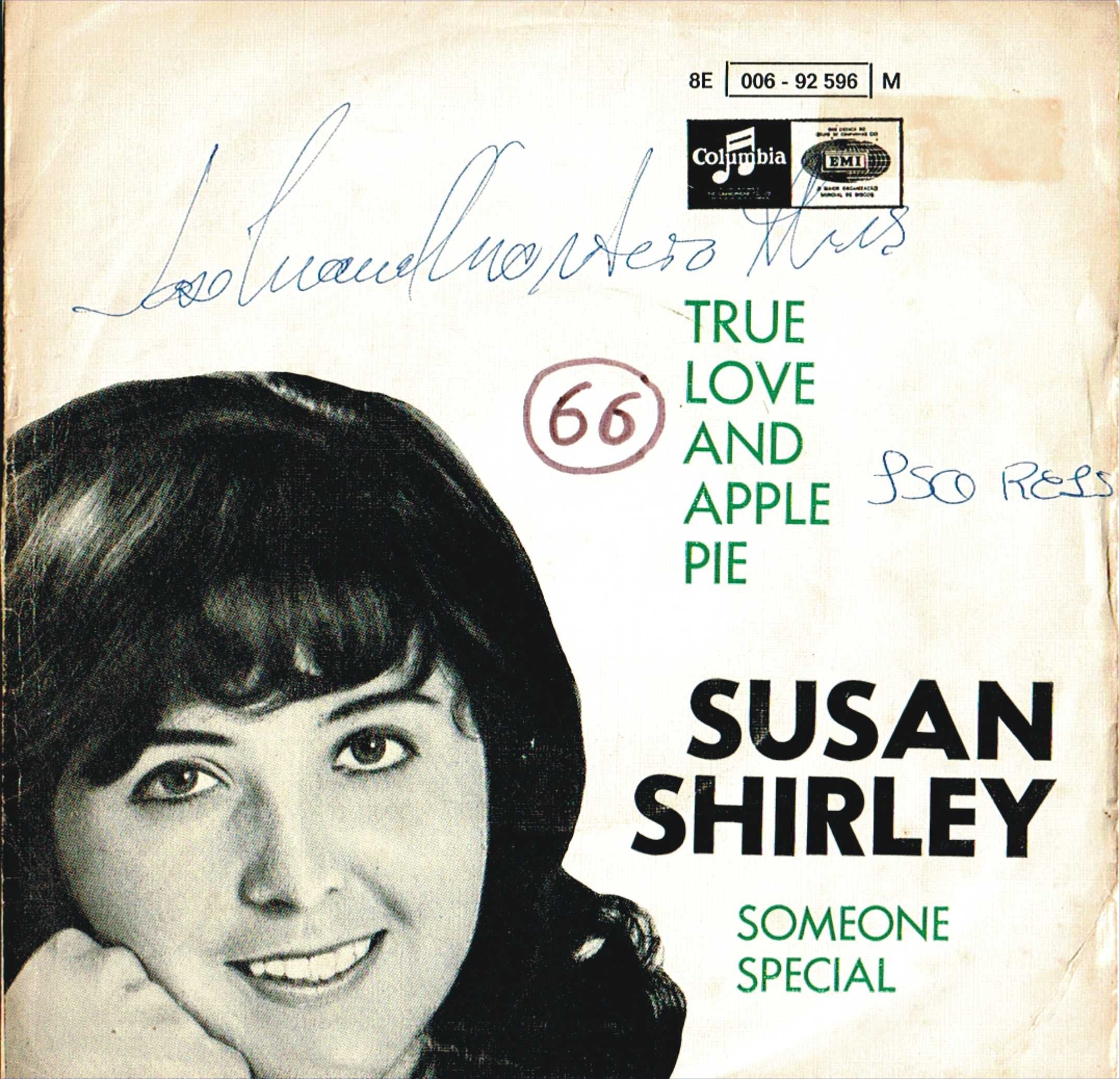 Susan Shirley - True love and apple pie- Disco EP 45 rpm -