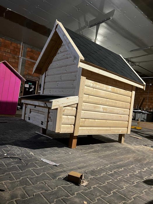 Solidny kurnik dla KUR 127x202x220h Producent WoodStuff gotowy od ręki