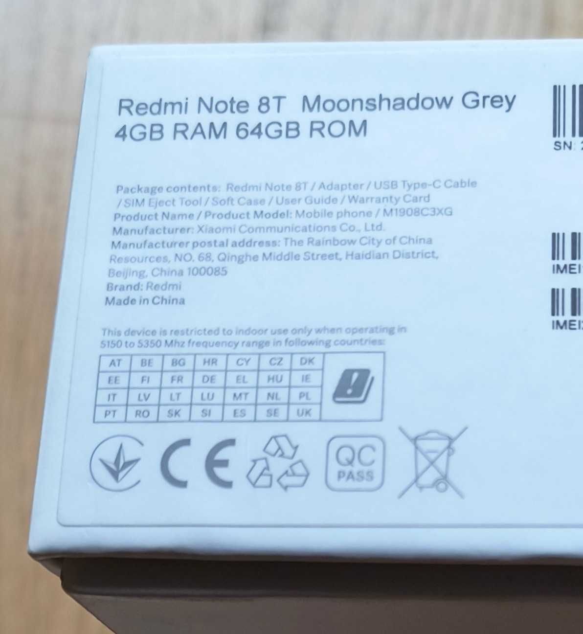 Redmi Note 8T, Moonshadow Grey [4/64 GB]