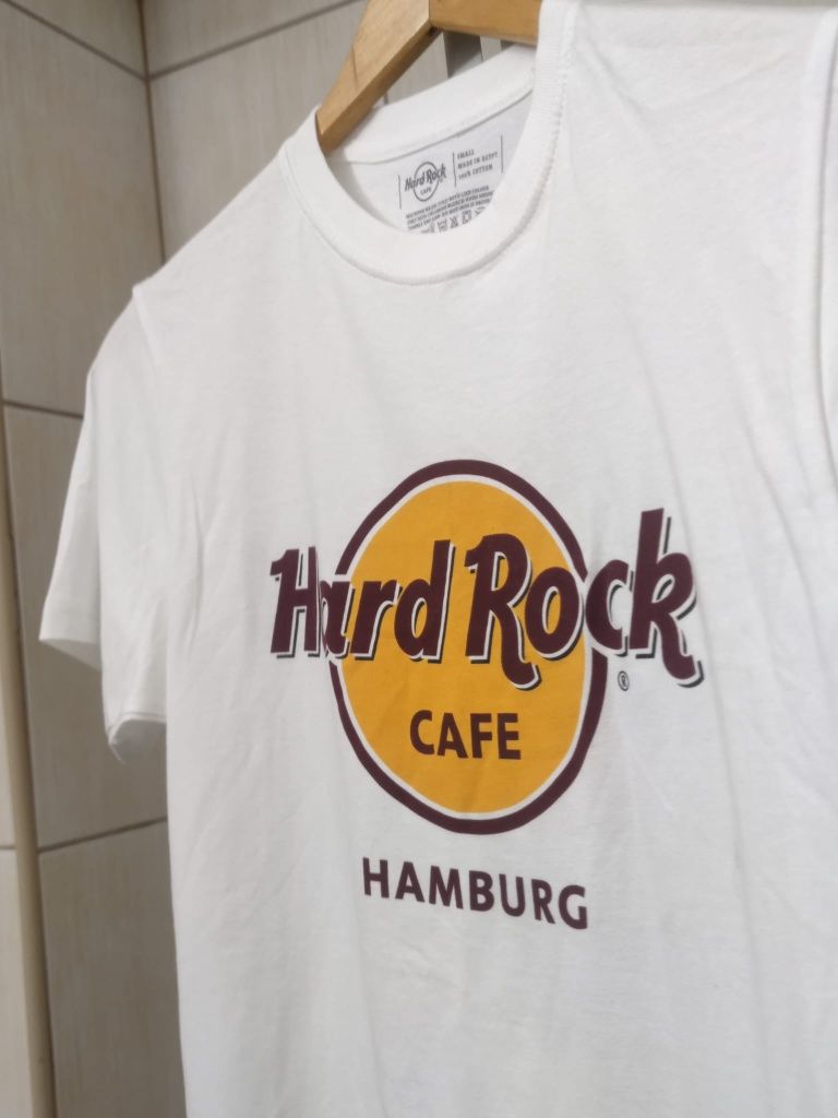 bluzka koszulka t-shirt Hard Rock Cafe Hamburg S M classic sport retro