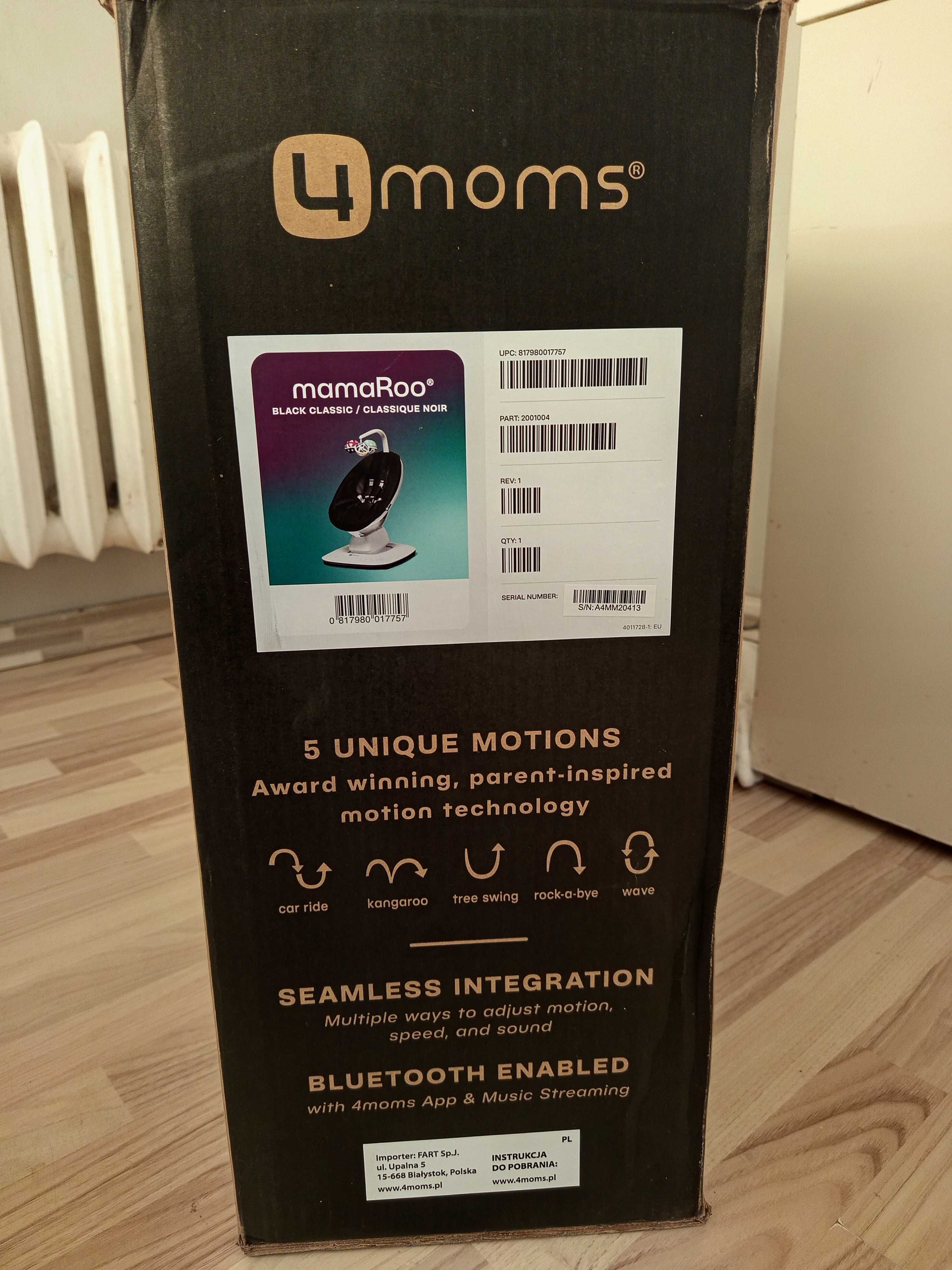 4moms Leżaczek Fotelik Kołyska Huśtawka MammaRoo
