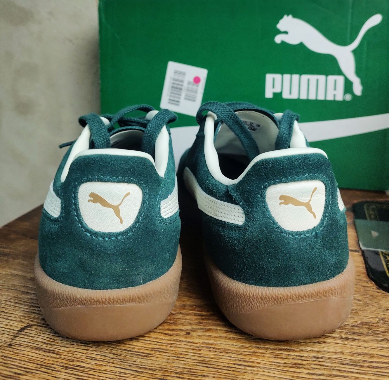 PUMA PALERMO__buty męskie (44,5 / 29cm) zamszowe / zielone 45 casual