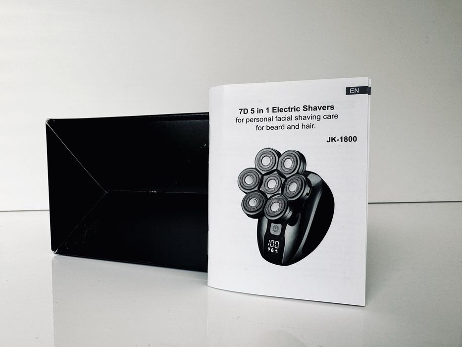 Електрична бритва роторна машинка для голови стайлер Wet&dry JK-1800