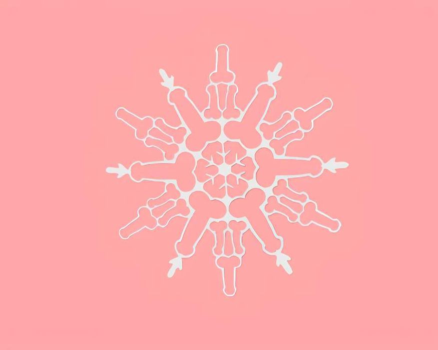 Стильні чоловічі сніжинки