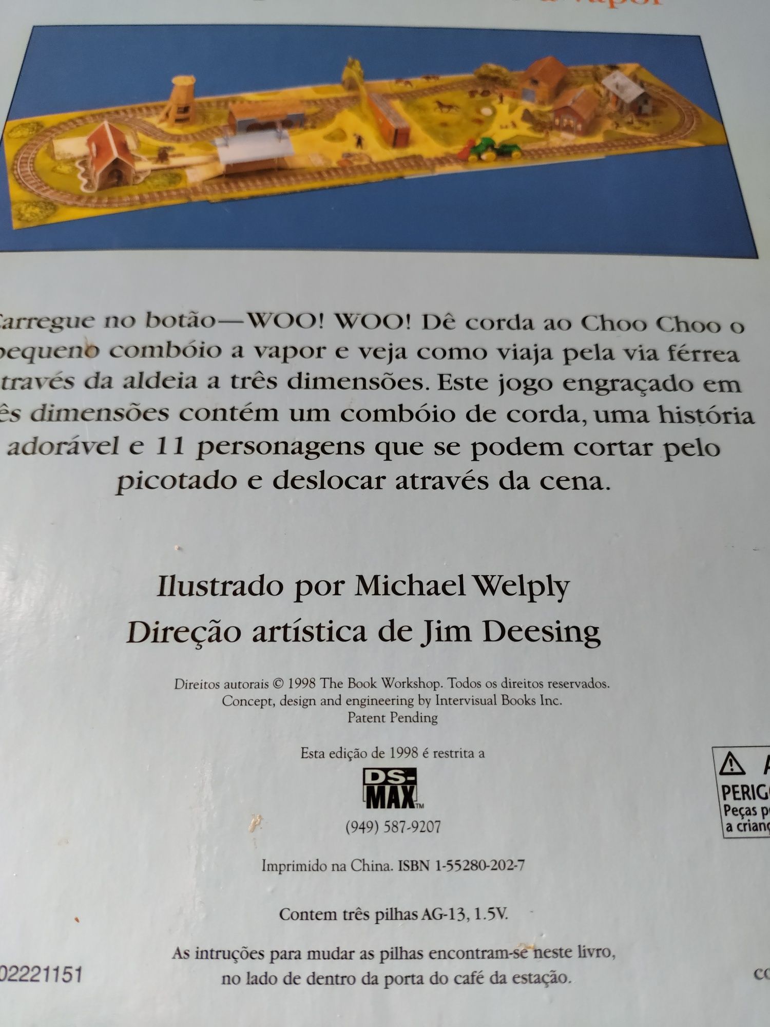 Comboio a vapor coleção Choo Choo 3D 1998