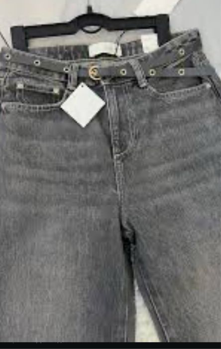 Сірі джинси Zara з високою посадкою